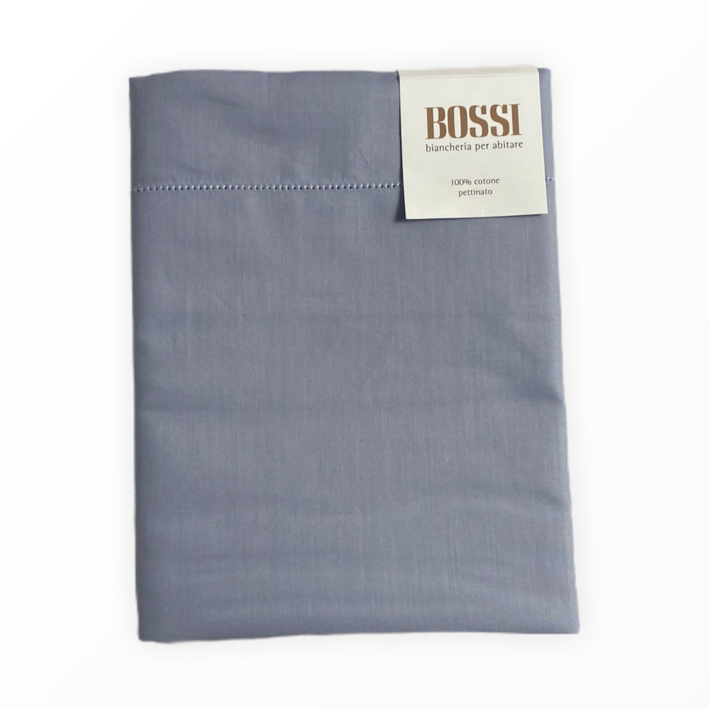 Lenzuolo sopra Bossicolor puro cotone percalle 80 fili cm2.