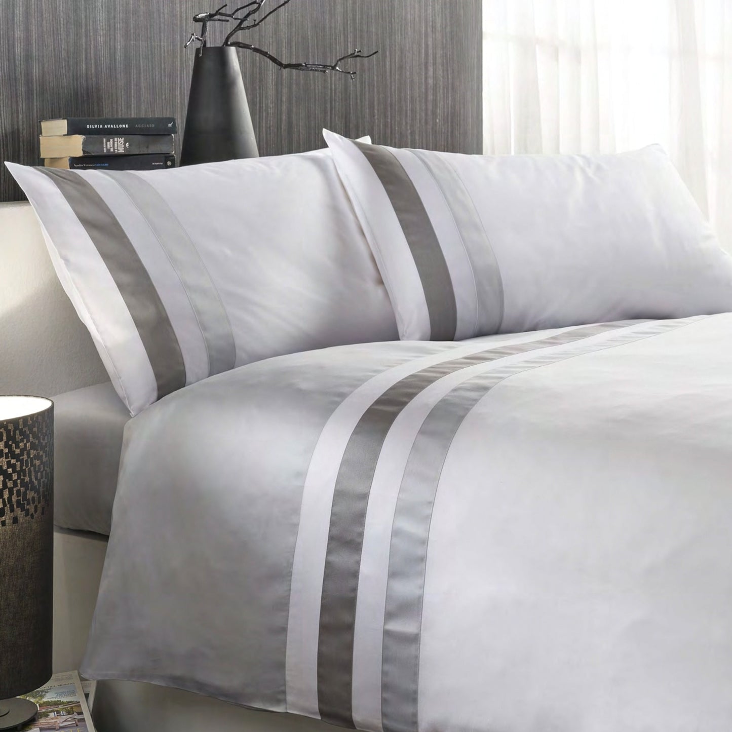 Completo Copripiumino Tessa in raso di cotone