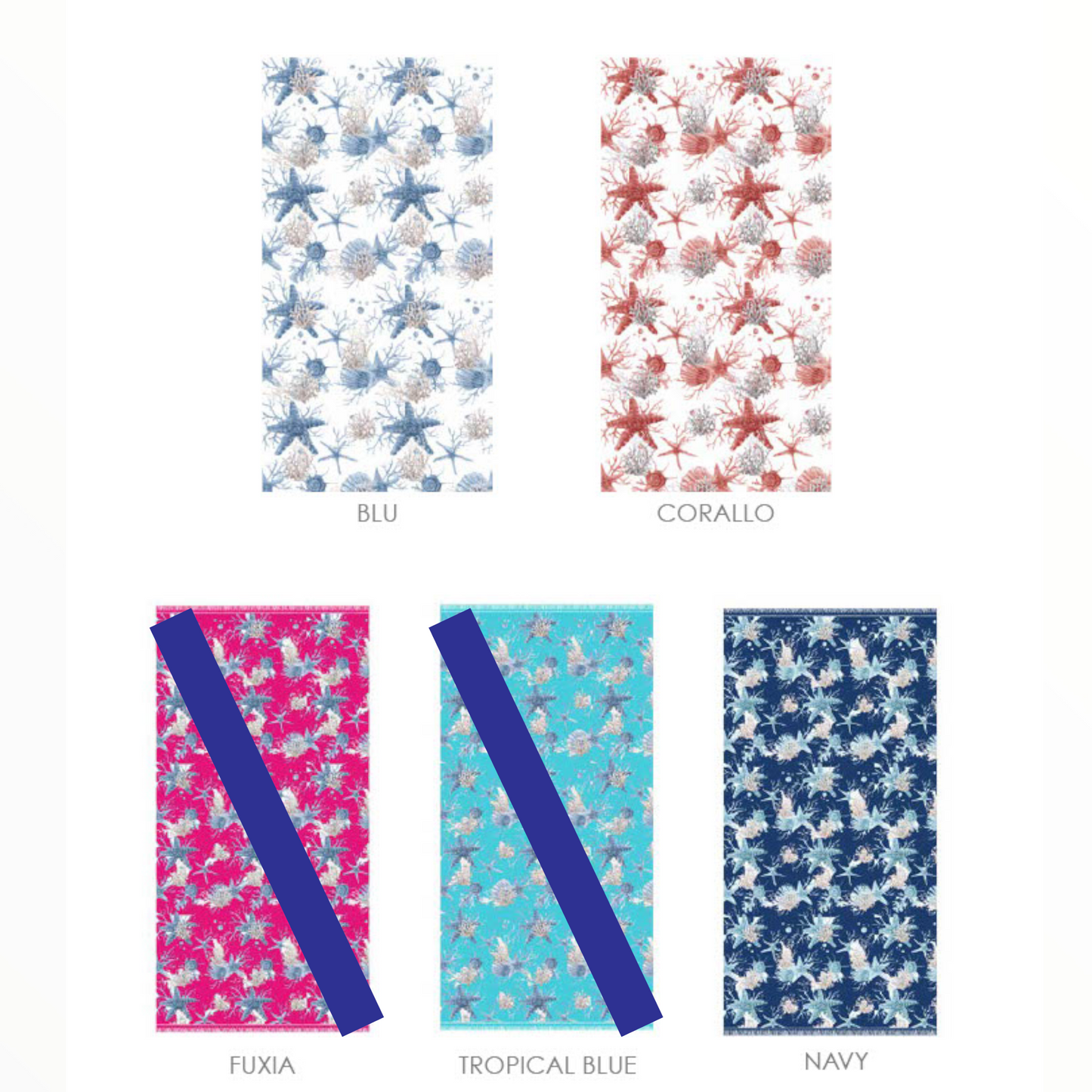 Telo Fouta Tropea 100% Cotone