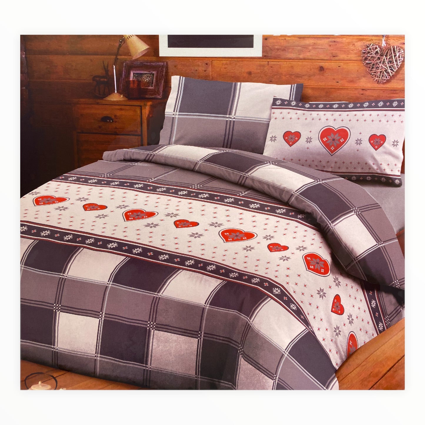 Parure Copripiumino Infinity Edinburgh 100% puro cotone