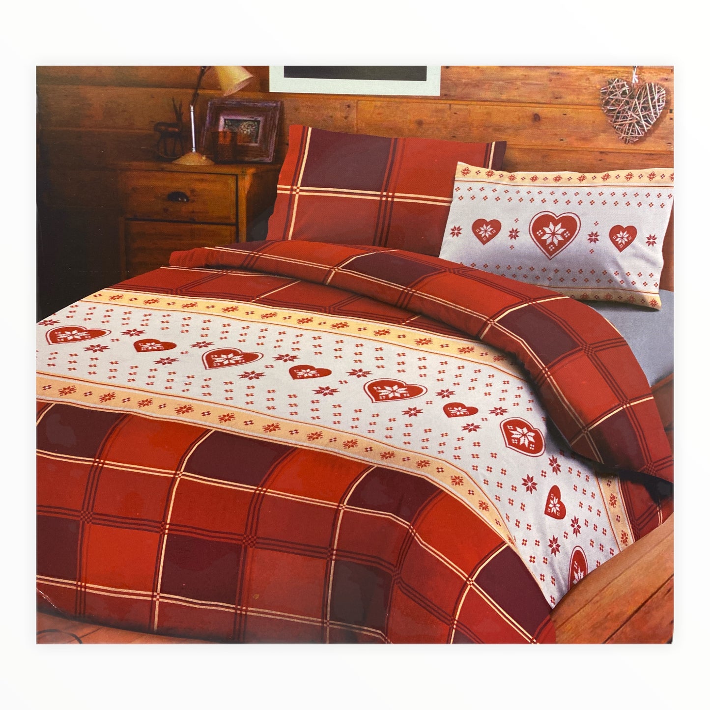 Parure Copripiumino Infinity Edinburgh 100% puro cotone