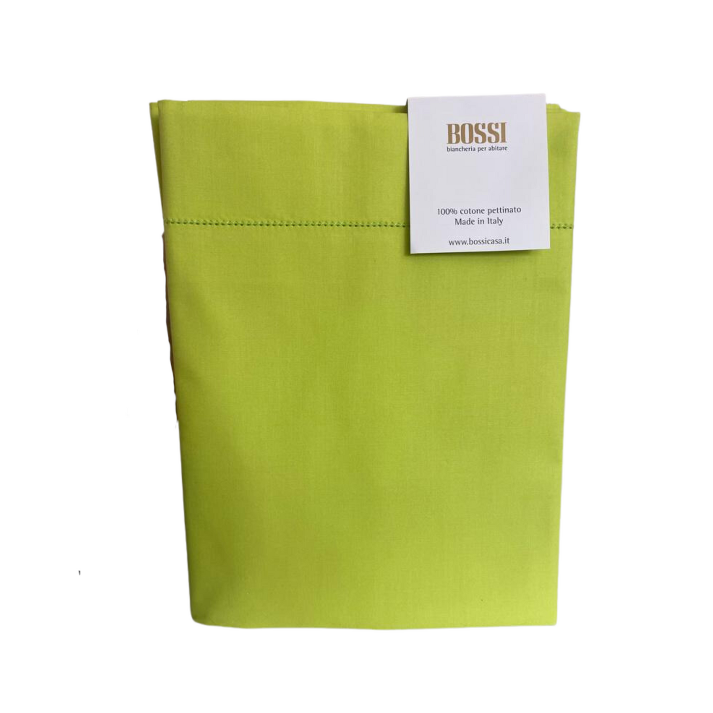 Coppia federe Bossicolor 2 volani cotone percalle 80 fili