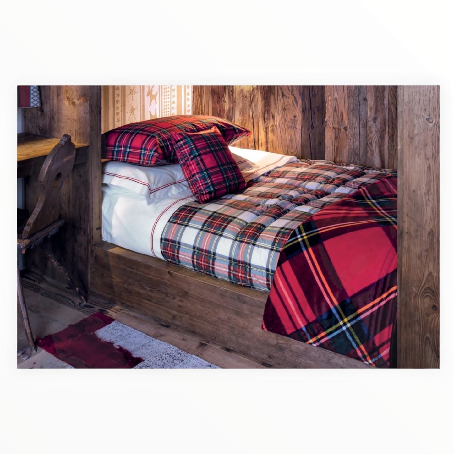 Parure copripiumino Scott 100% cotone pettinato tinto filo