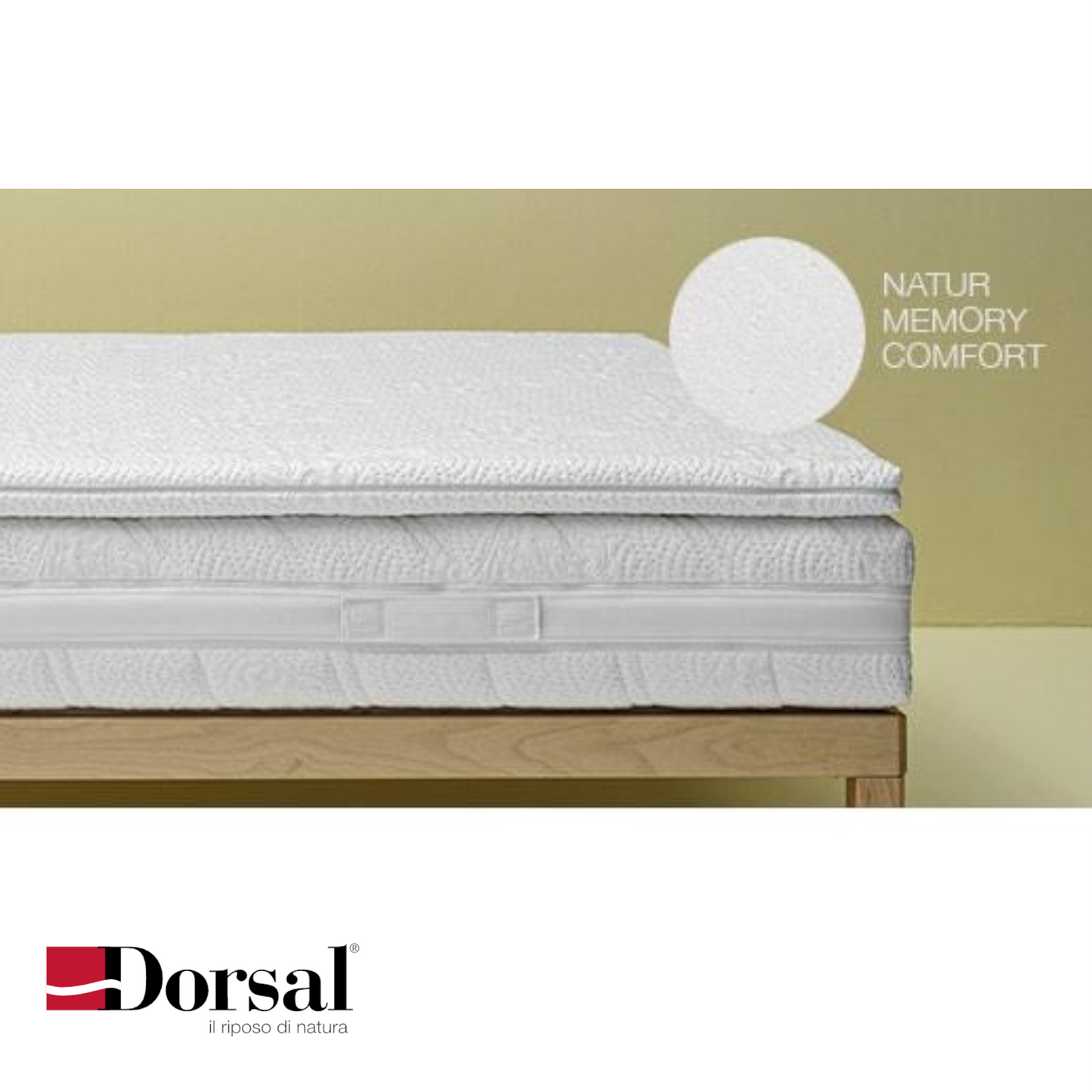 Topper Up Natur Memory Comfort H. 6 cm