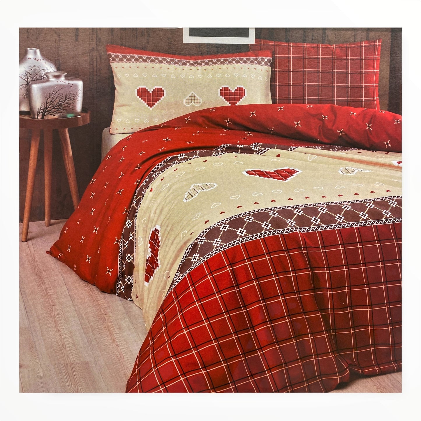 Parure Copripiumino Infinity Verbier 100% puro cotone