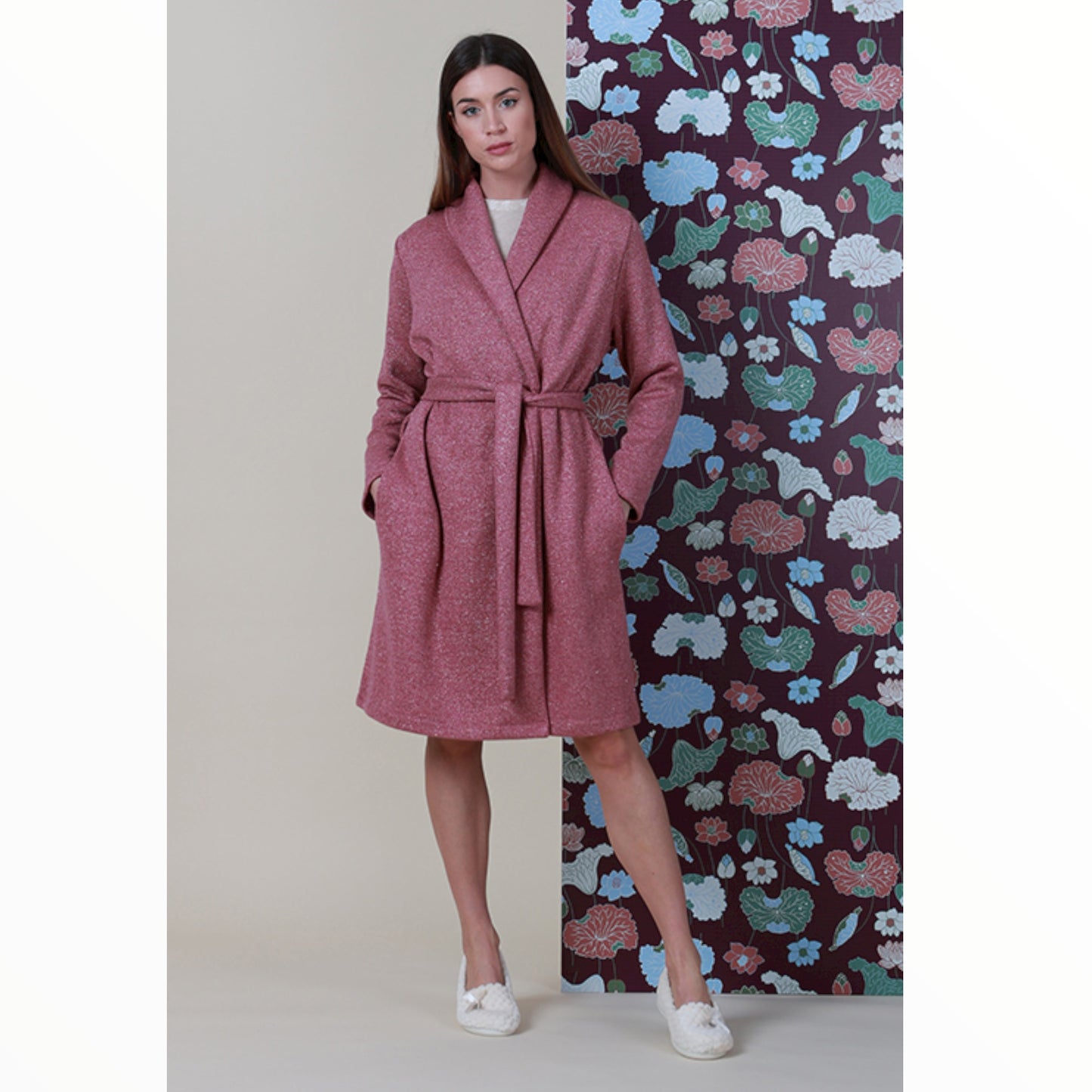 Vestaglia Donna Manica Lunga Kyoto Lurex 6M94863 Maryplaid