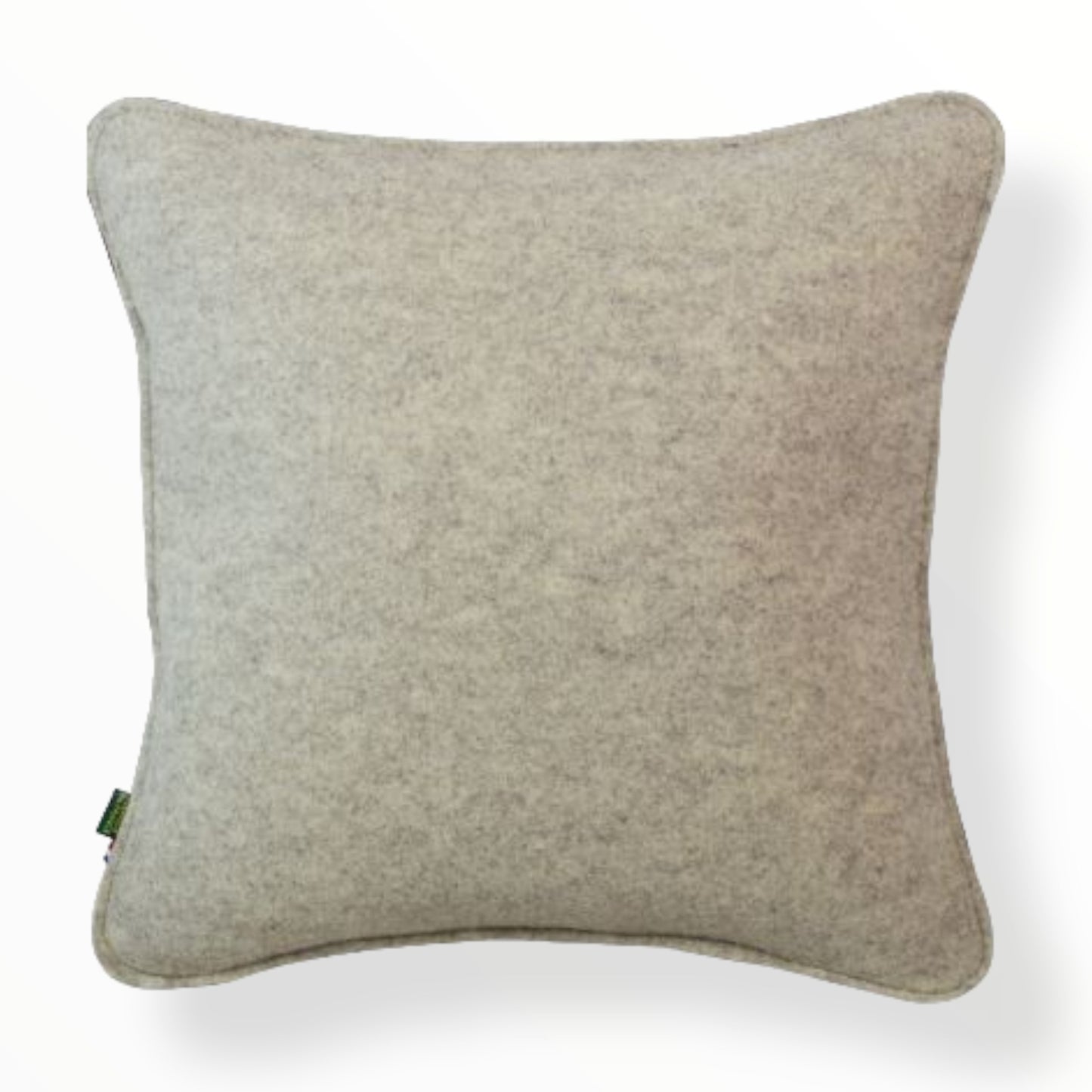 Cuscino in pelle naturale e feltro di Lana