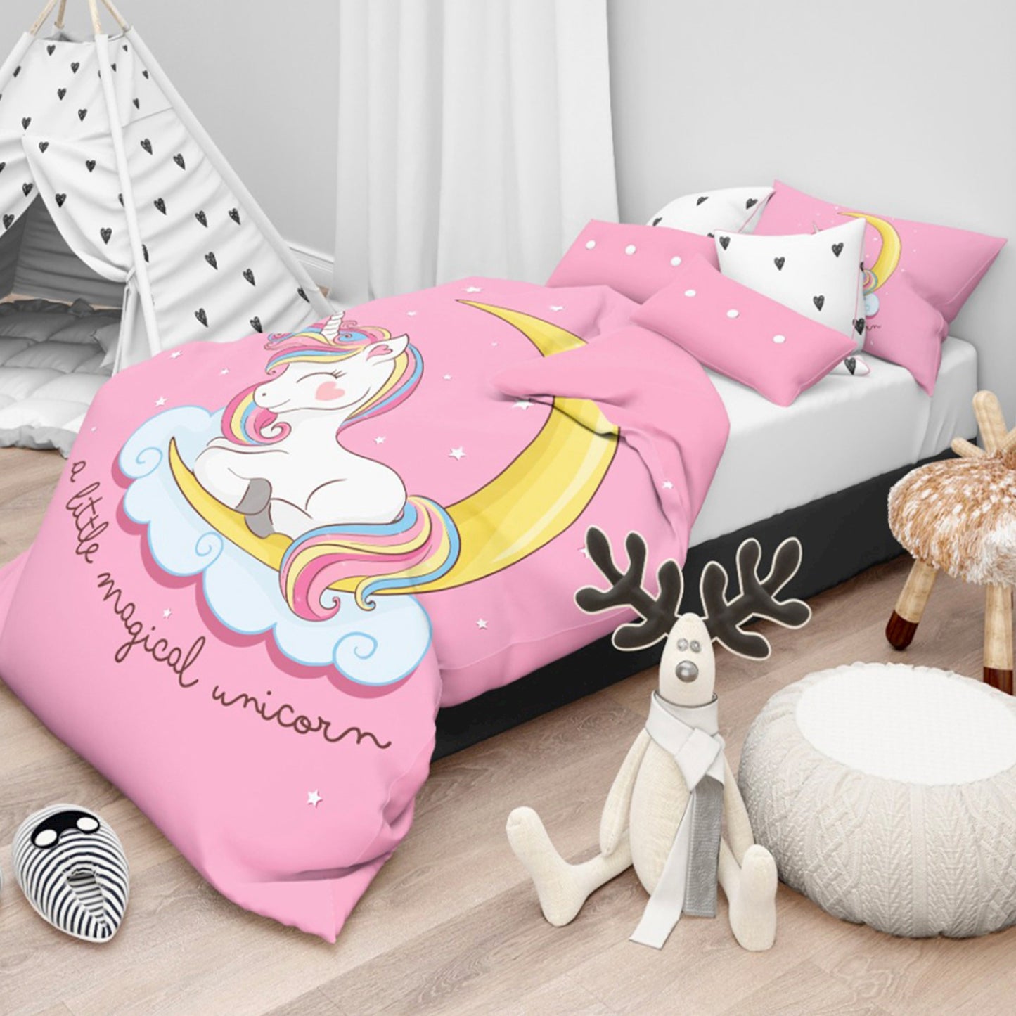 Parure Copripiumino Baby Dream Unicorno