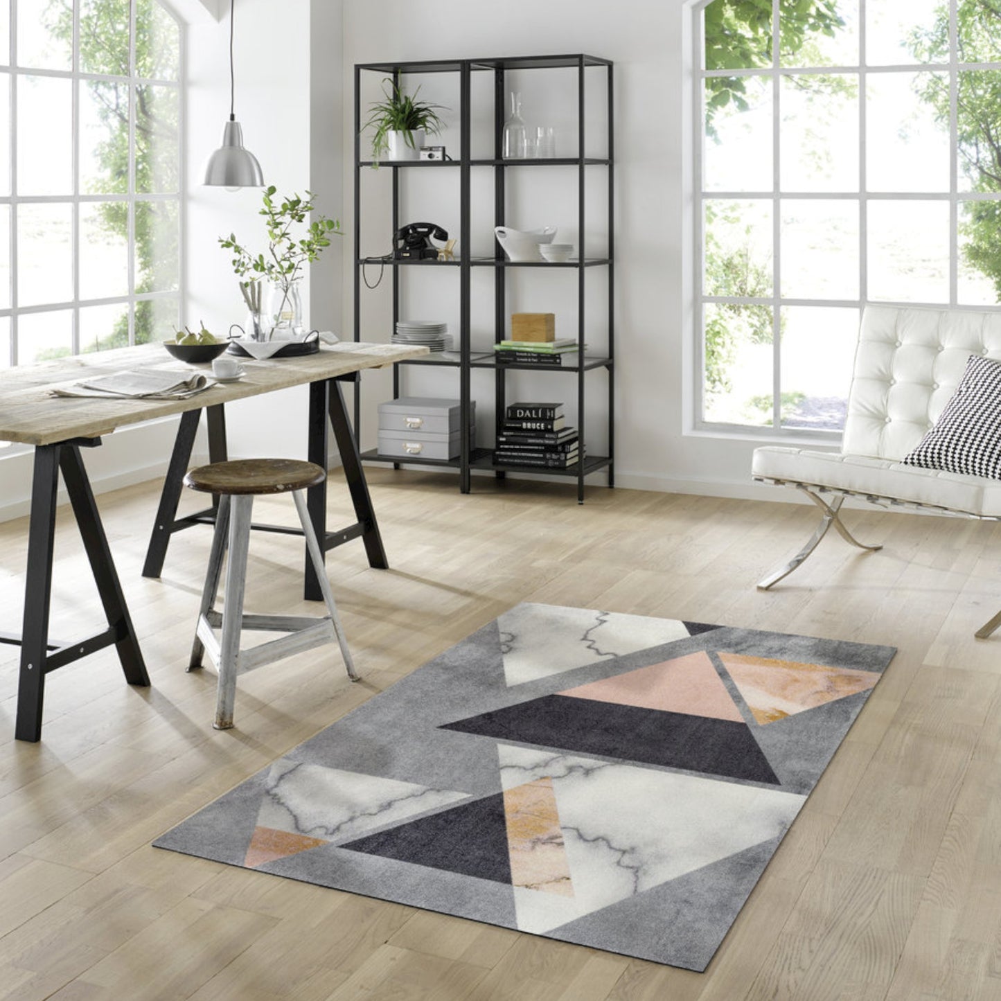 Tappeto antiscivolo Velvet Marble Wash+Dry