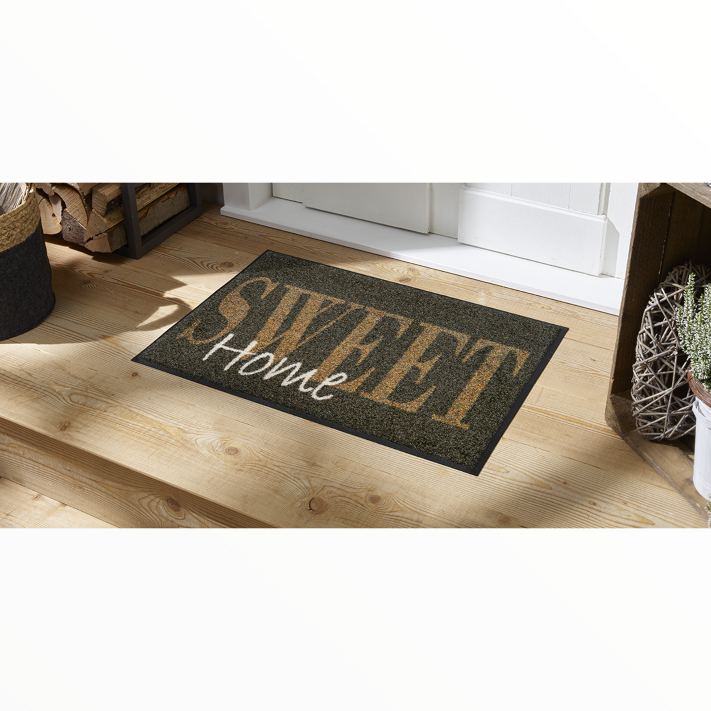 Tappeto antiscivolo Homebase Wash+Dry con bordo