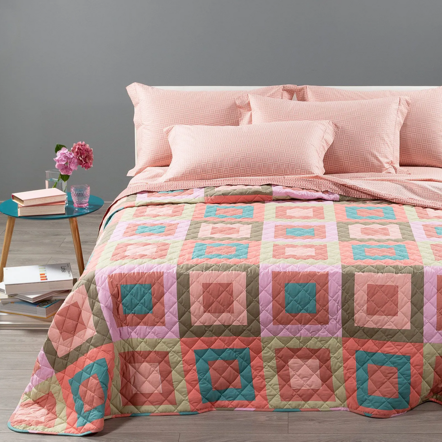 Copriletto trapuntato Art 100% cotone