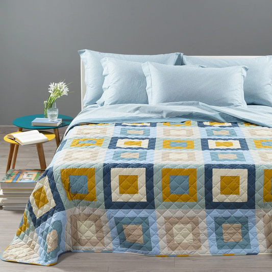 Copriletto trapuntato Art 100% cotone