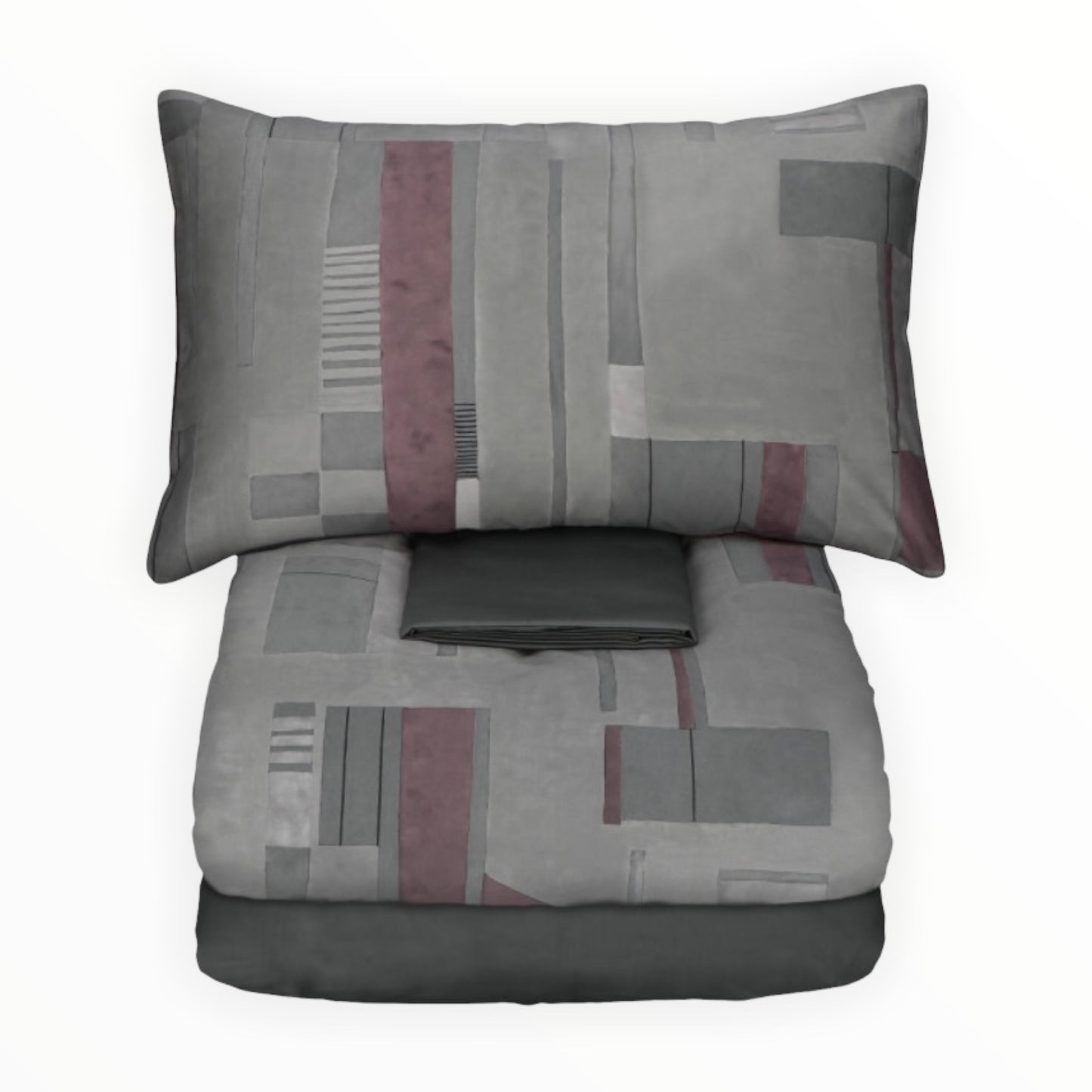 Completo Copripiumino Mida raso di cotone double-face