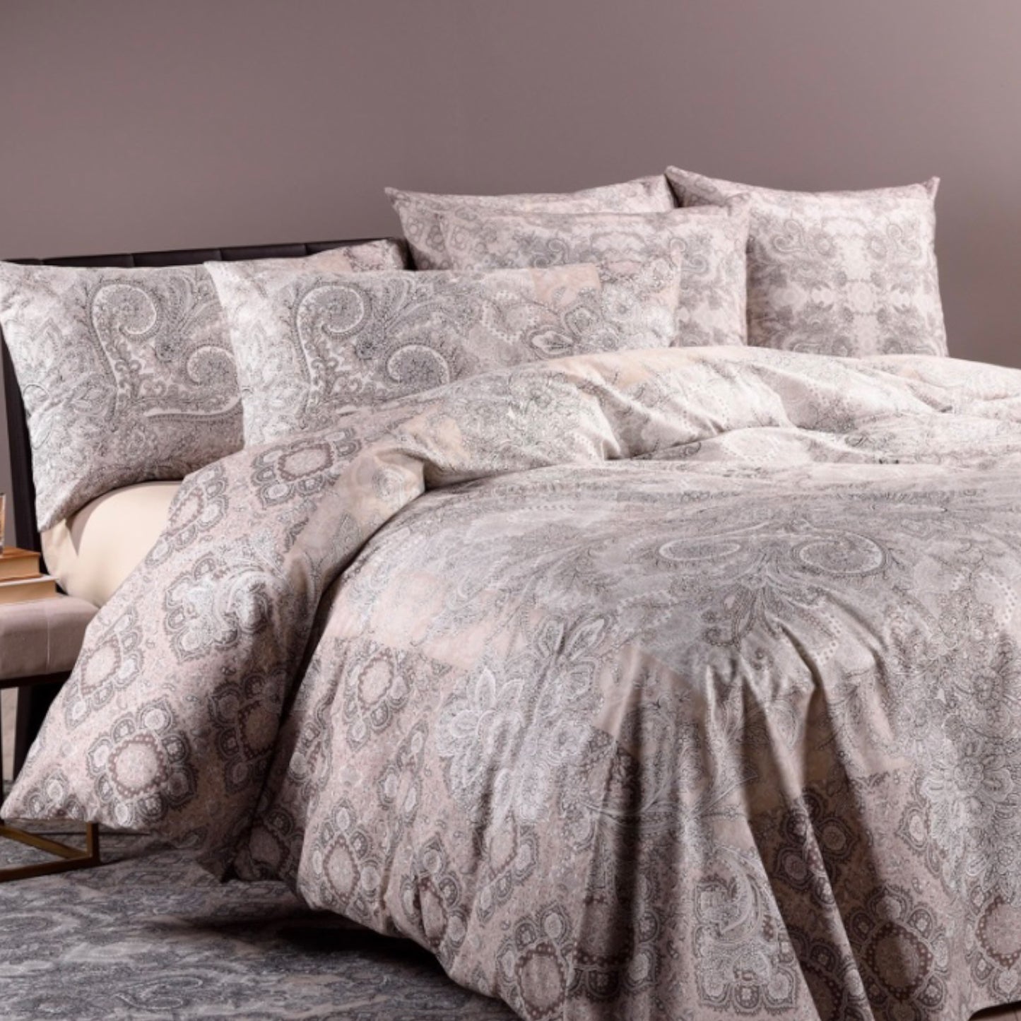 Parure copripiumino Broccato Digitale Prima Natura 100% cotone