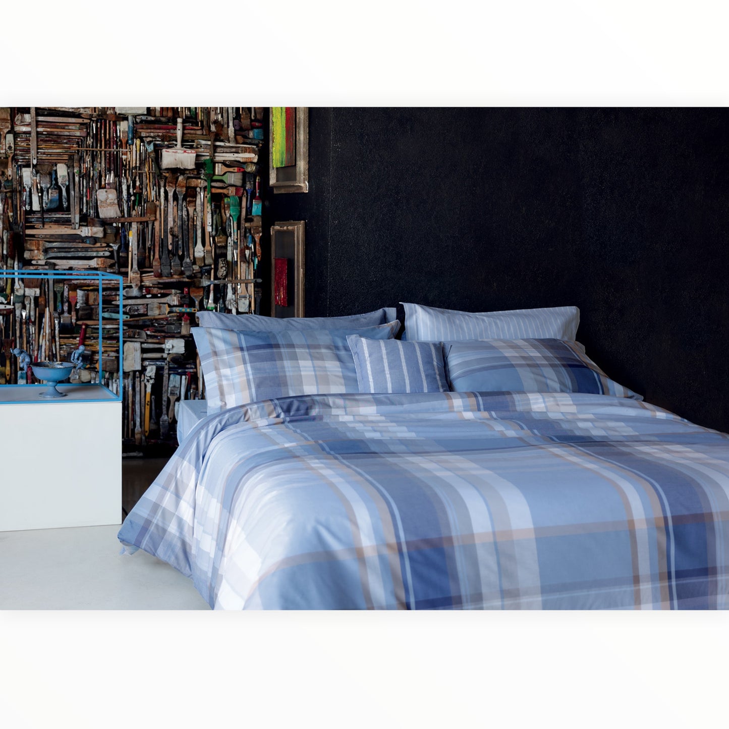 Parure copripiumino Cairoli 100% cotone pettinato tinto filo