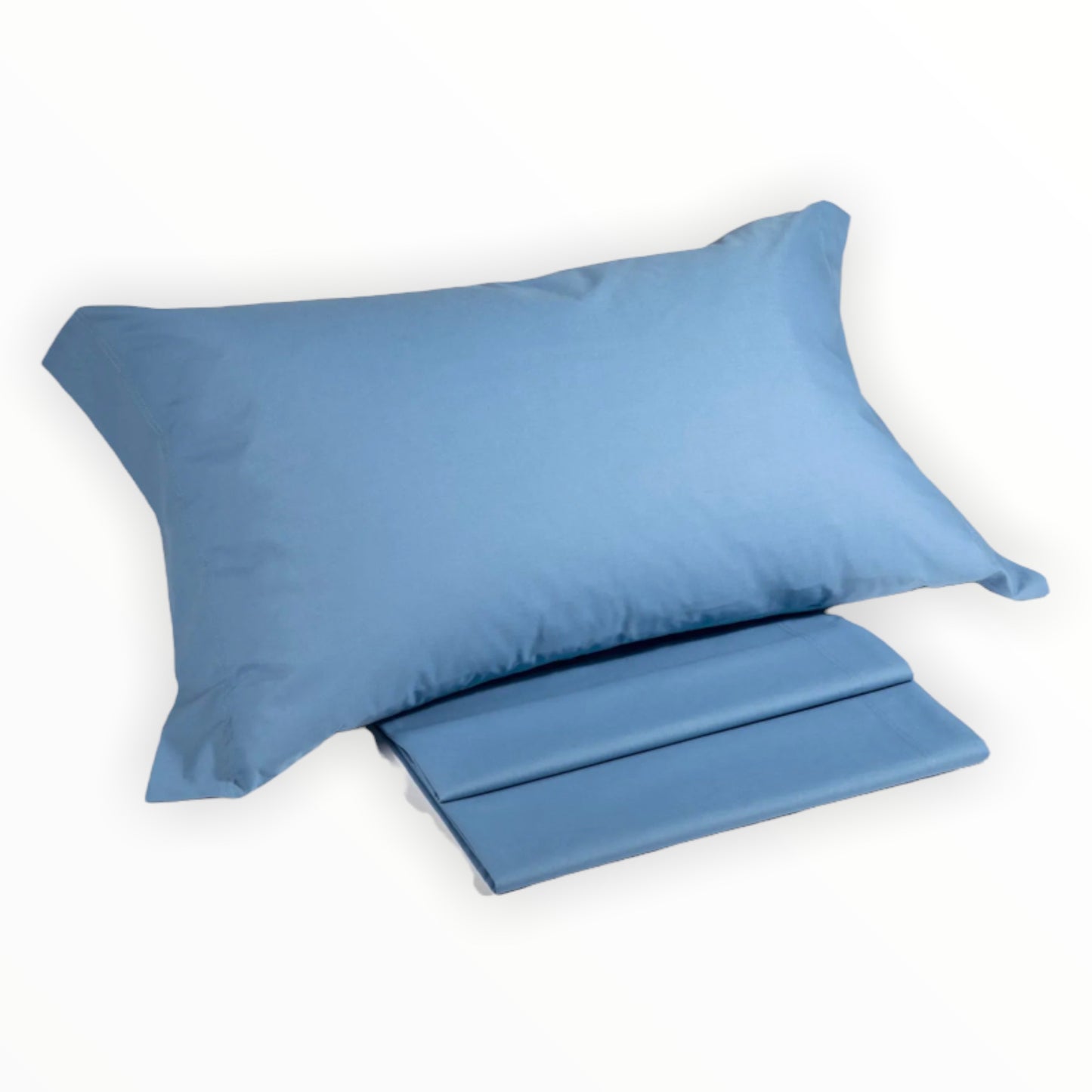 Coppia federe a due volant 100% cotone Caleffi Colors