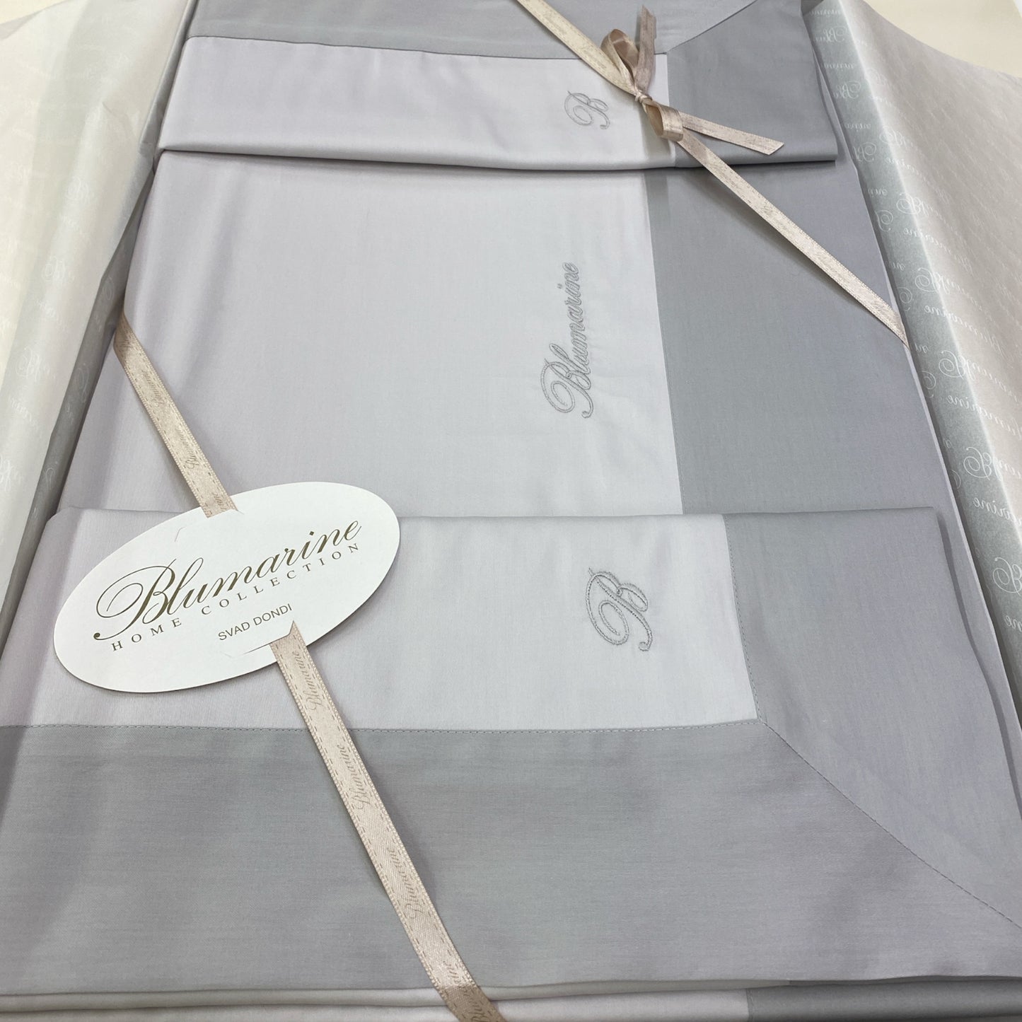 Completo copripiumino Grand Hotel in raso di cotone