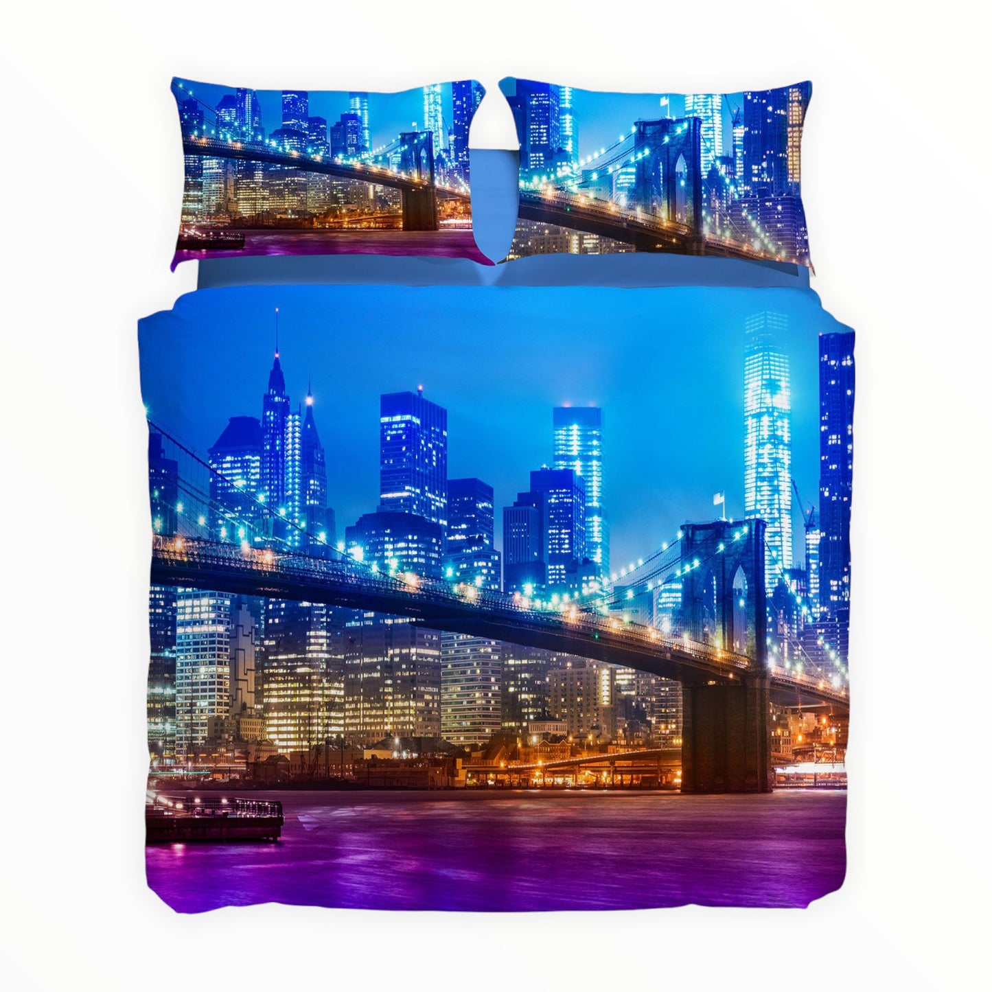 Completo copripiumino Sogni di Viaggio Brooklyn 100% cotone