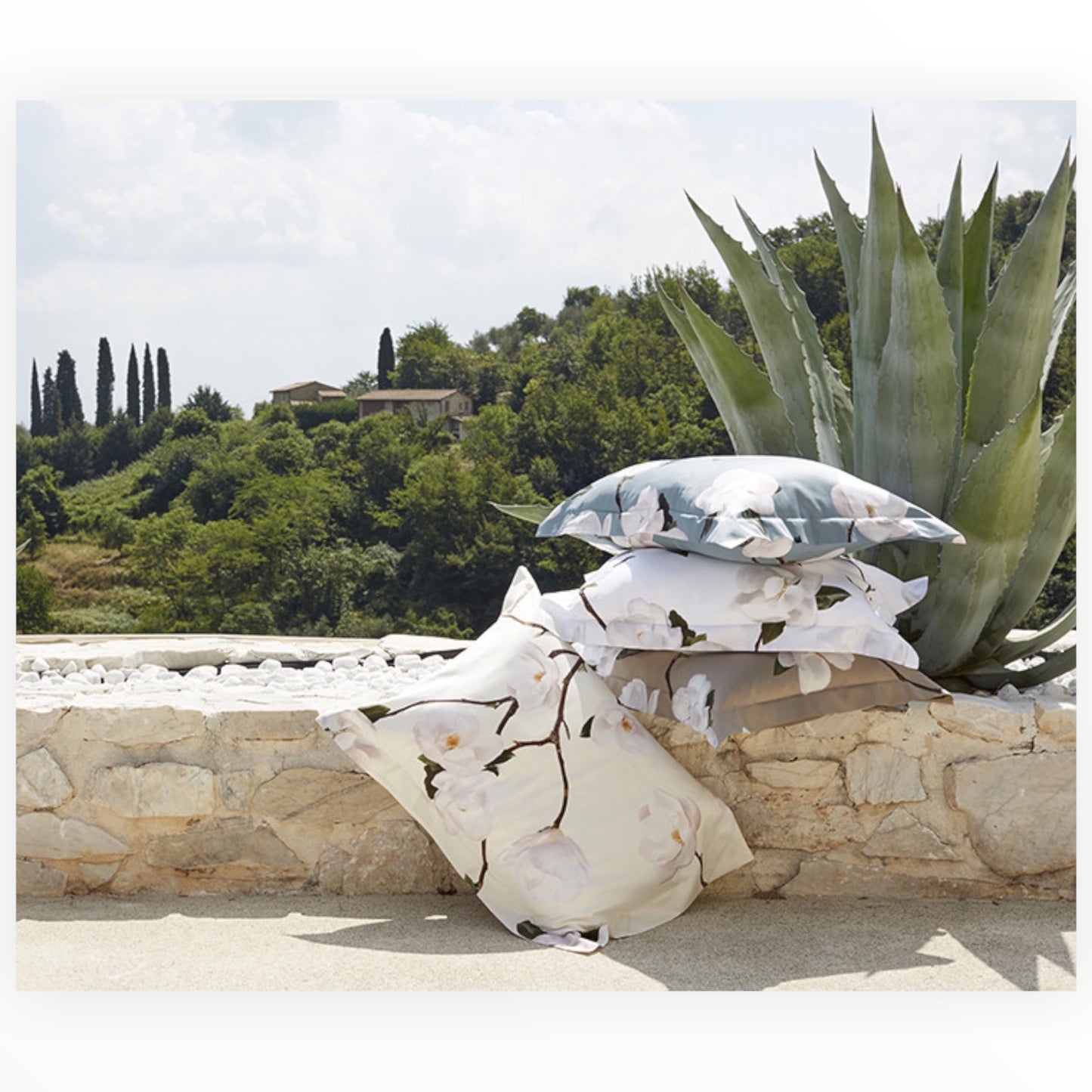 Parure copripiumino Sanremo 100% raso di cotone stampato