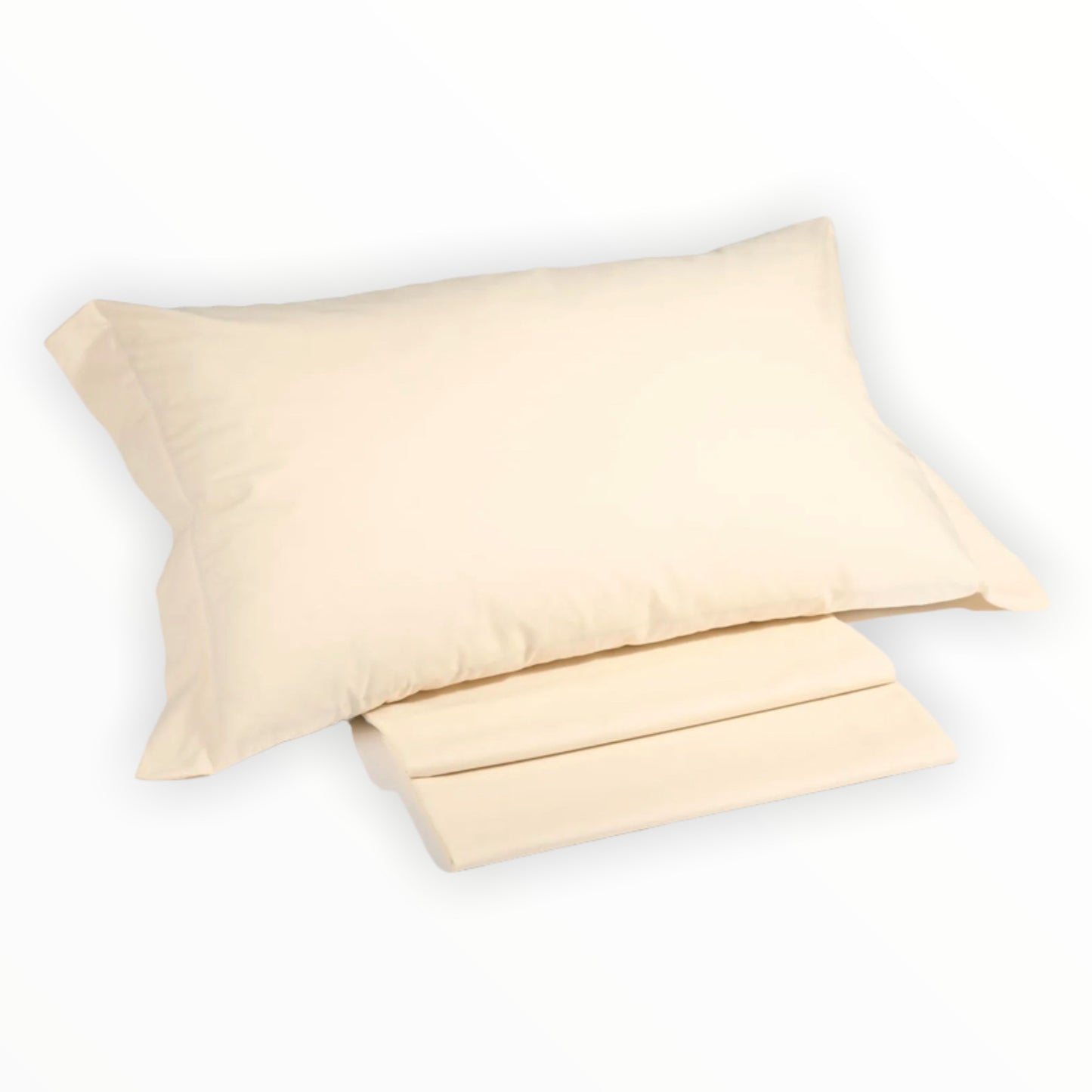 Coppia federe a due volant 100% cotone Caleffi Colors