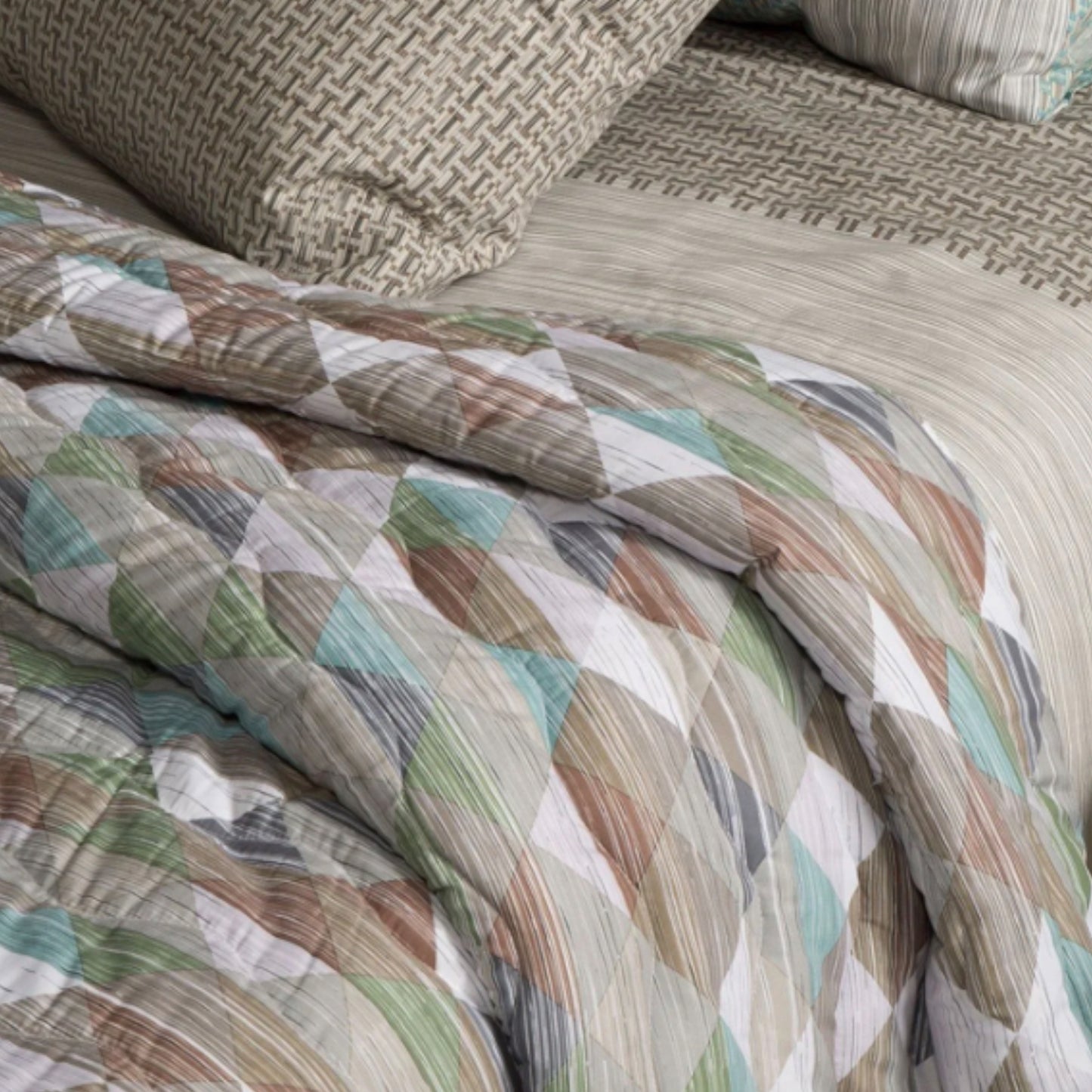 Copriletto Diletto Trapuntato Ethno in Microfibra