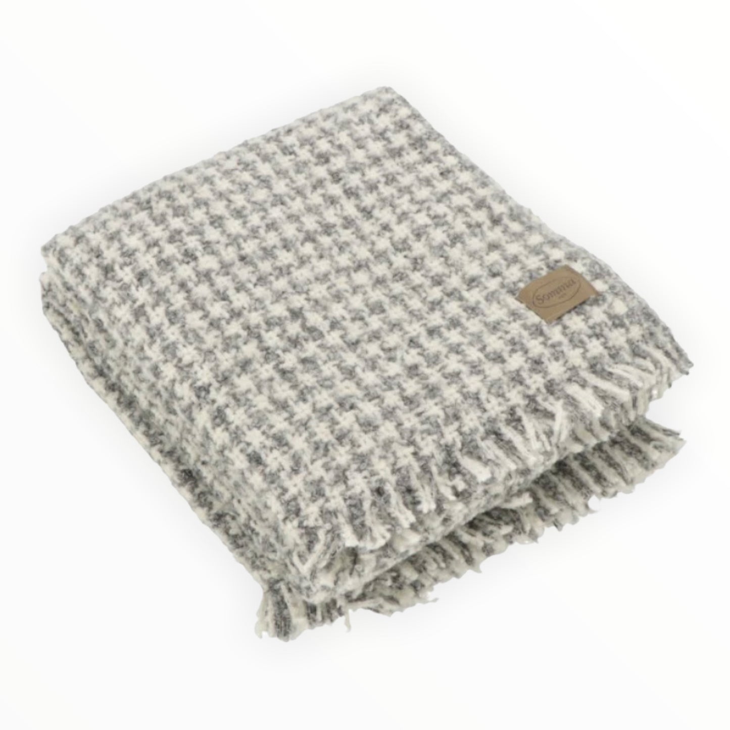 Coperta Ecuador - Morbidezza e Lusso della Collezione Coperte Pregiate SOMMA 1867 variante bianco-grigio