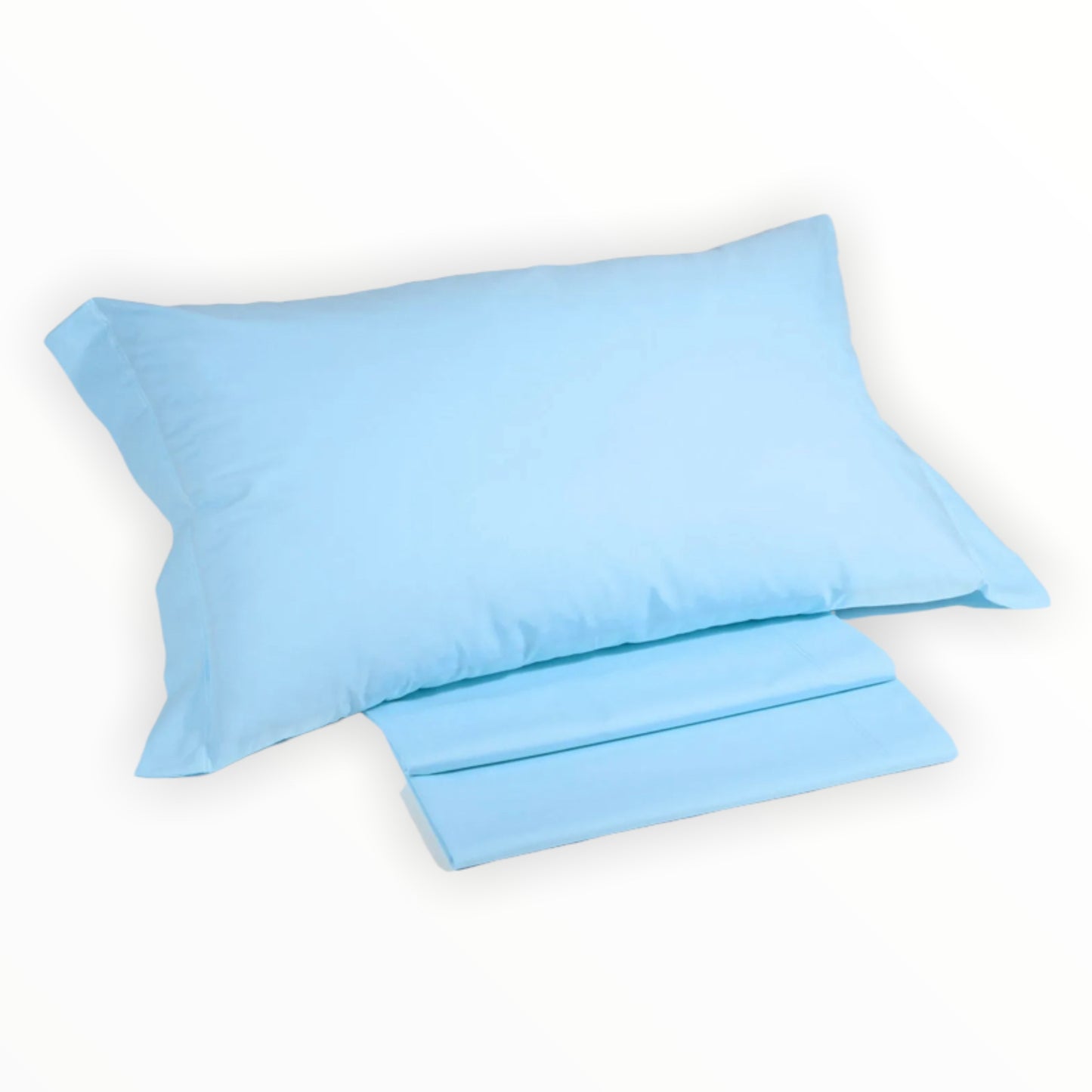 Coppia federe a due volant 100% cotone Caleffi Colors