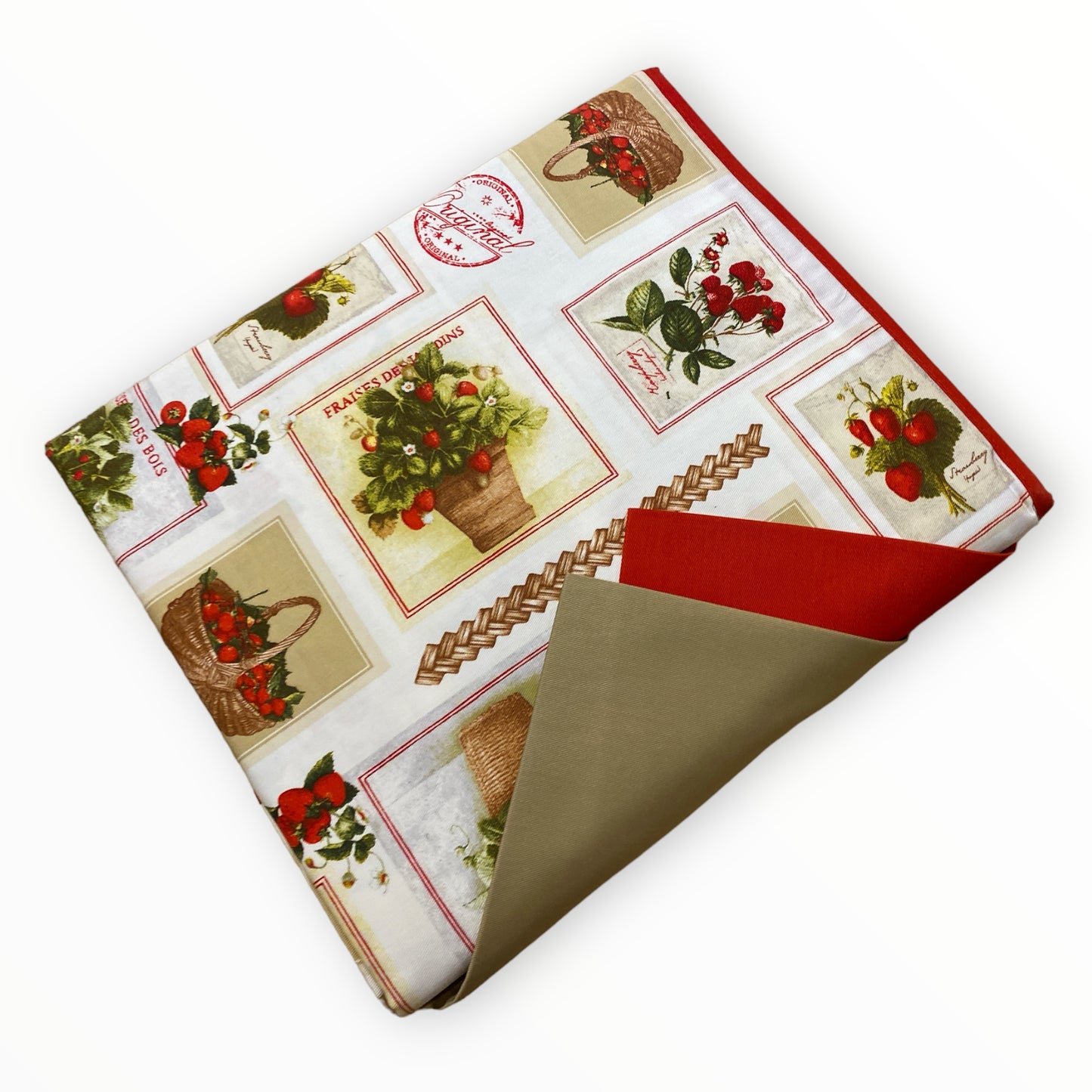 Tovaglia 3600 Fragoline + tovaglioli in cotone