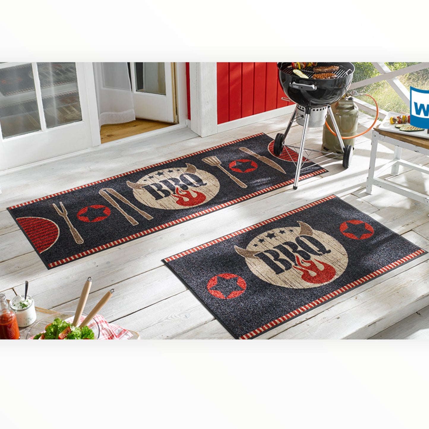 Tappeto antiscivolo BBQ Wash+Dry Design