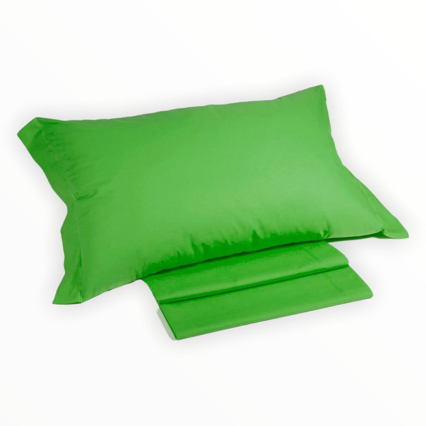 Coppia federe a due volant 100% cotone Caleffi Colors