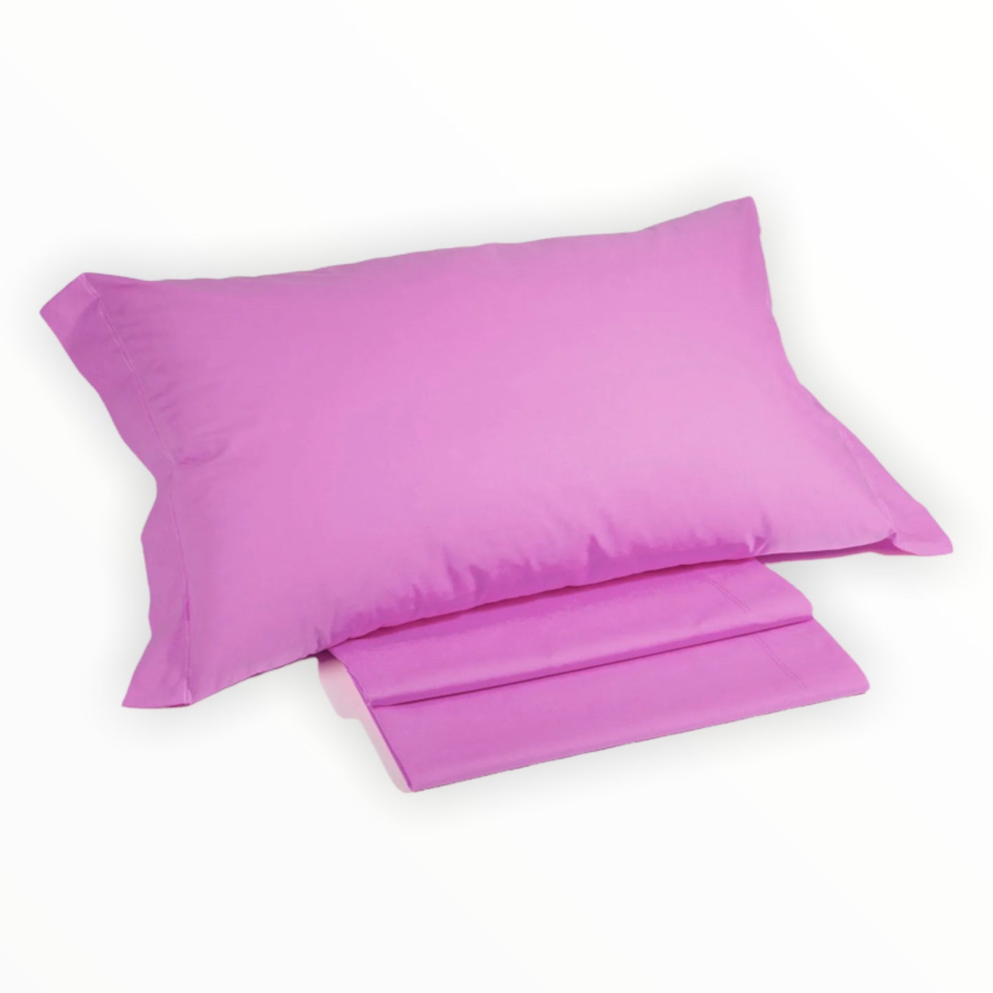 Coppia federe a due volant 100% cotone Caleffi Colors