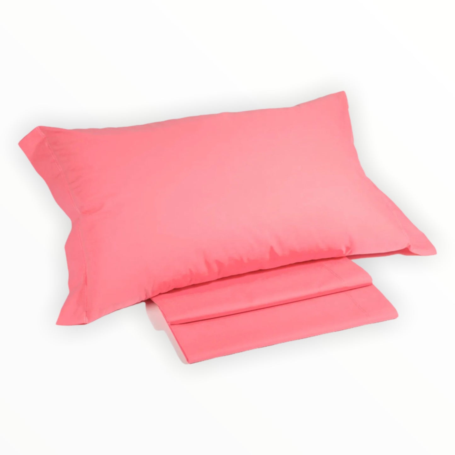 Coppia federe a due volant 100% cotone Caleffi Colors