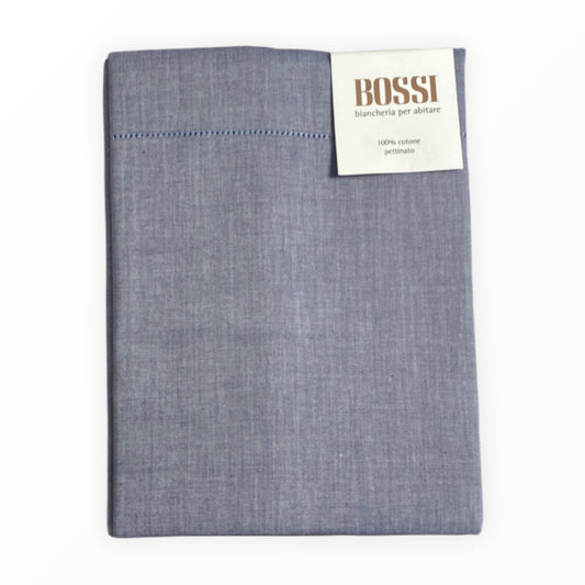 Lenzuolo con angoli Bossicolor Melange puro cotone percalle
