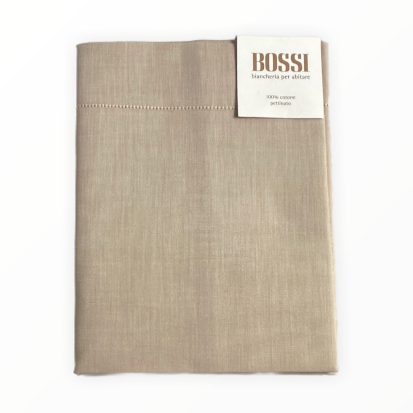 Lenzuolo con angoli Bossicolor Melange puro cotone percalle