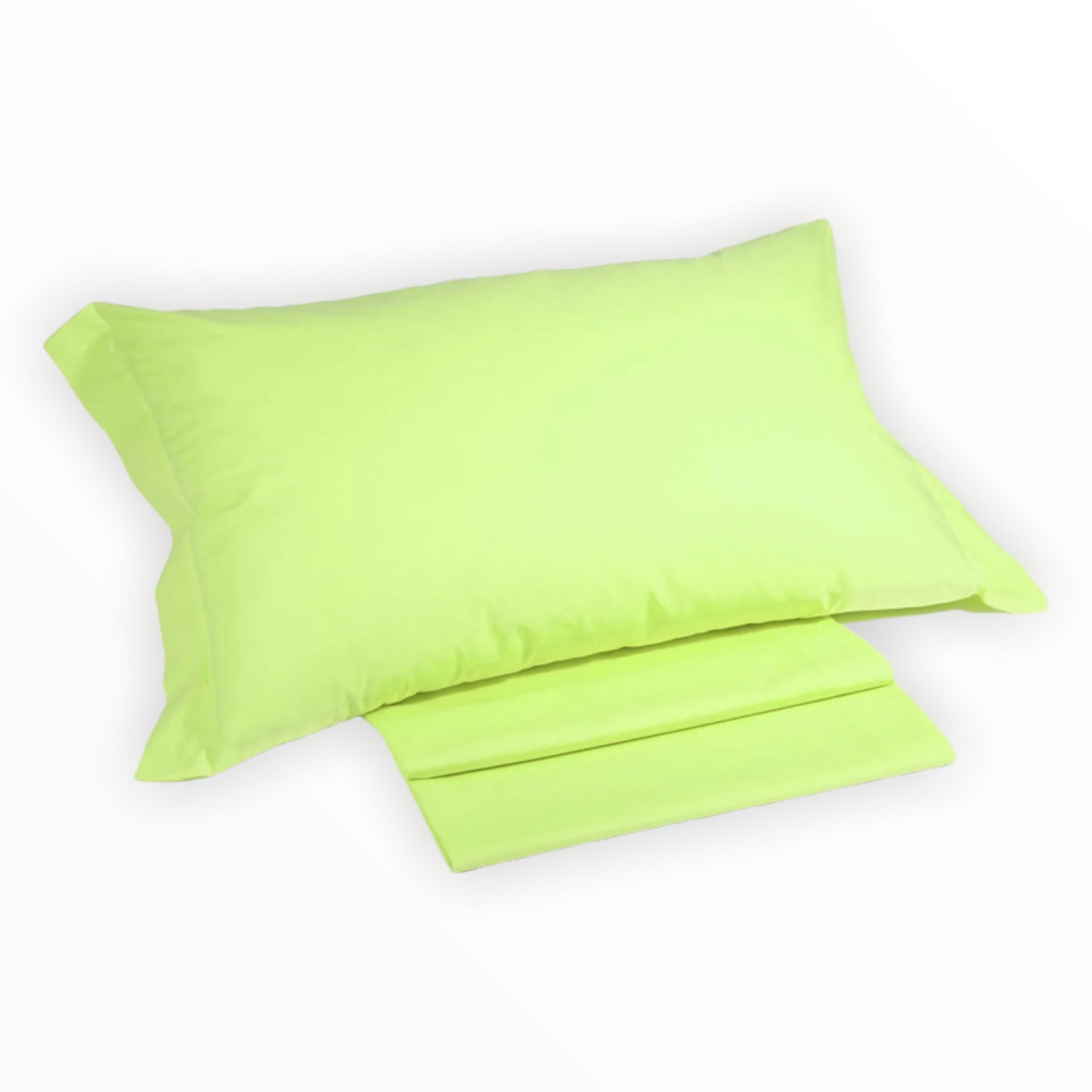 Coppia federe a due volant 100% cotone Caleffi Colors