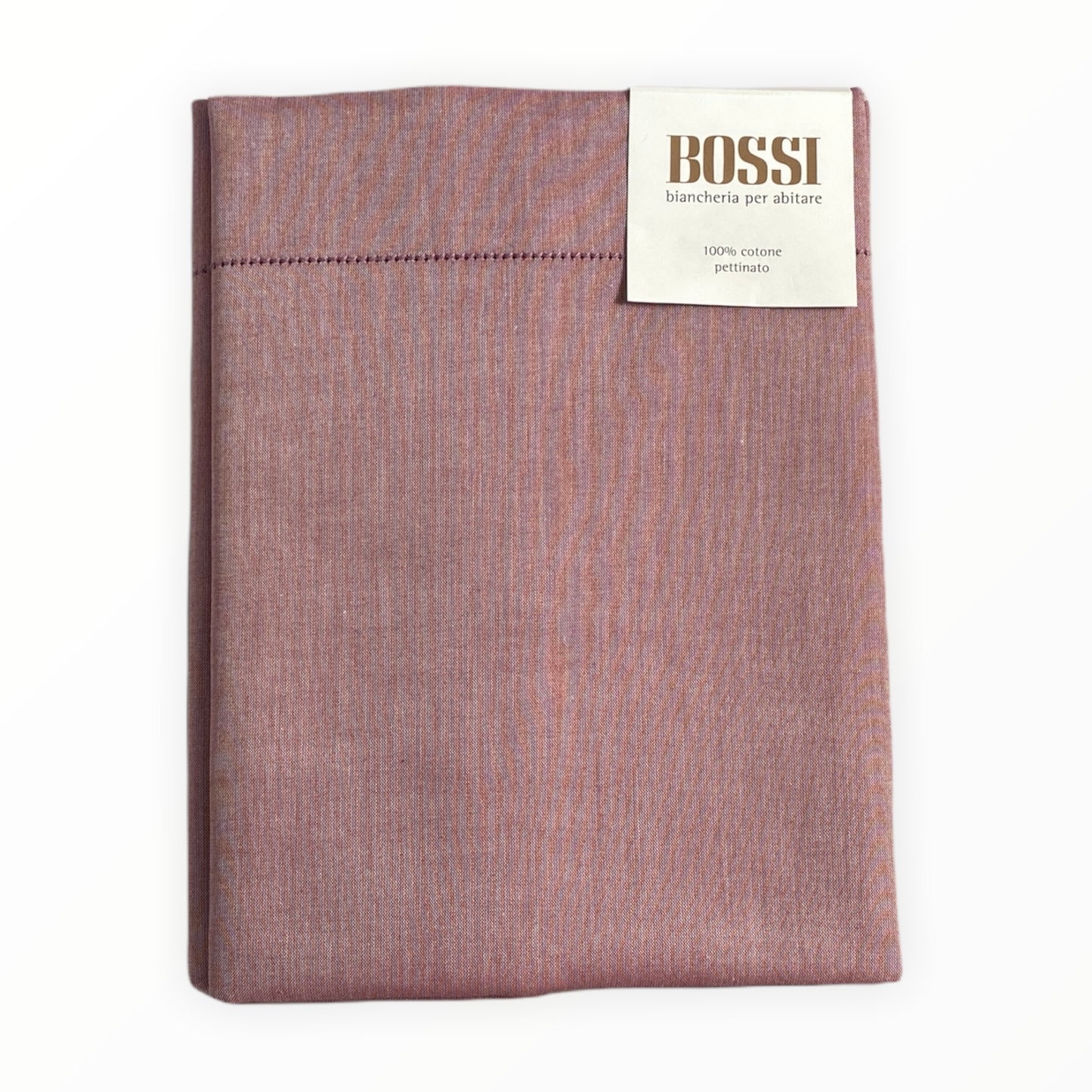 Lenzuolo con angoli Bossicolor Melange puro cotone percalle
