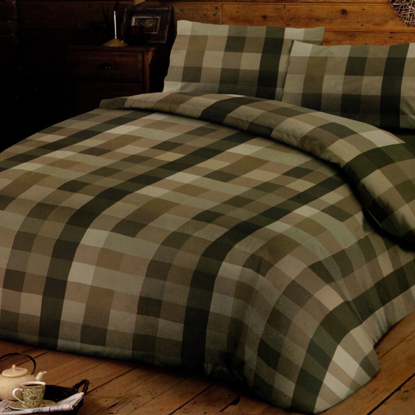 Parure Copripiumino Infinity Tableau 100% puro cotone