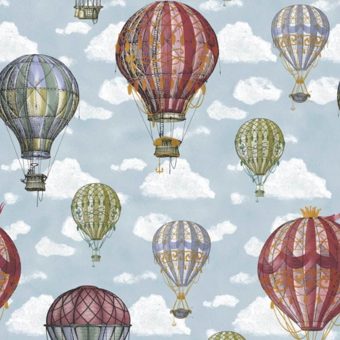 Parure Copripiumino Mongolfiere 8360 100% Cotone