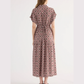 Abito Midi con Stampa Geometrica SO84