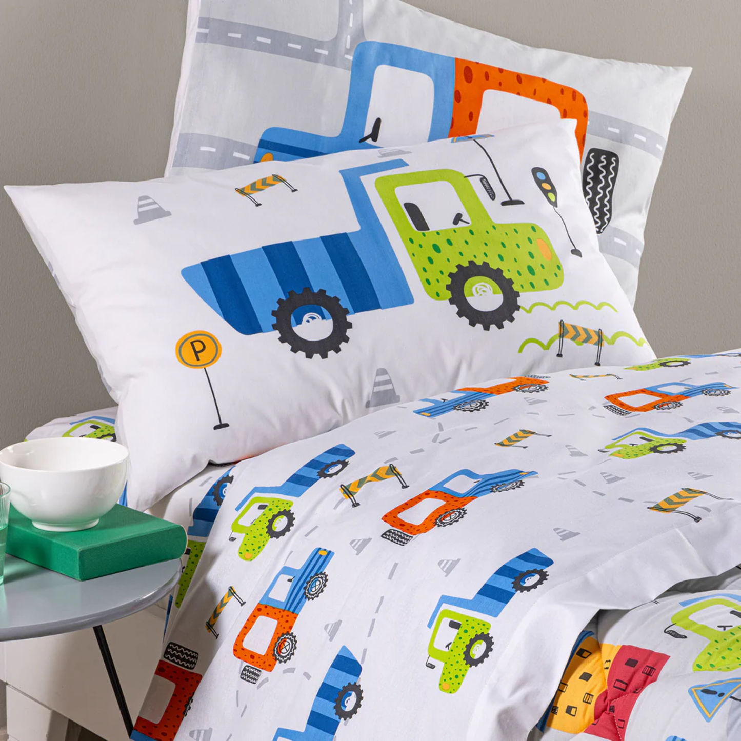 Completo Lenzuola City Car 100% Cotone Kids