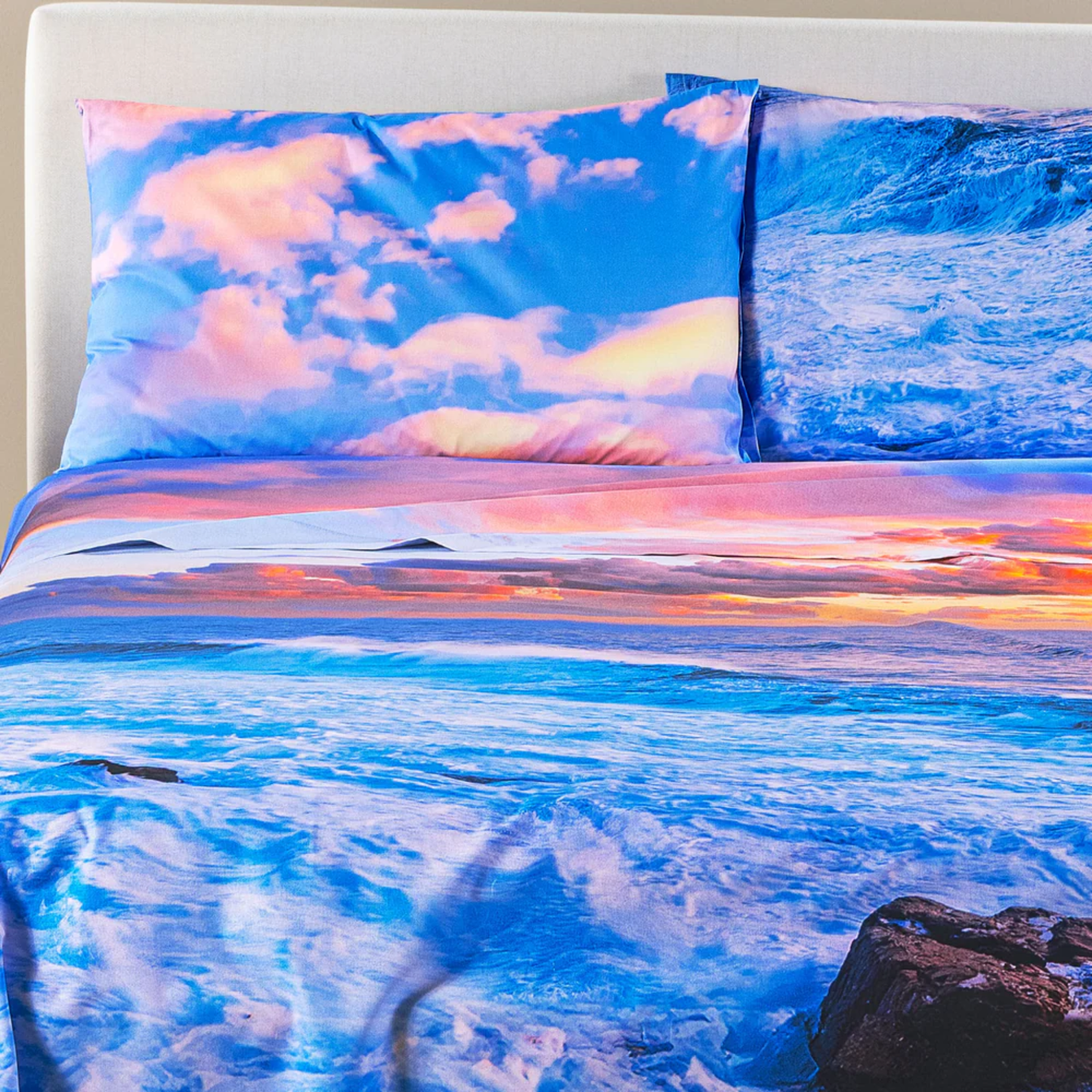 Completo Lenzuola Copriletto Sunset Sogni di viaggio 100% Cotone
