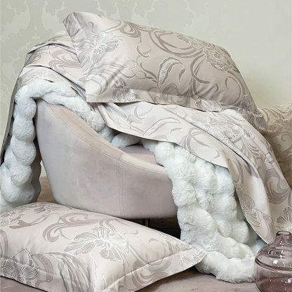 Completo Lenzuola La Pergola 100% Raso di cotone