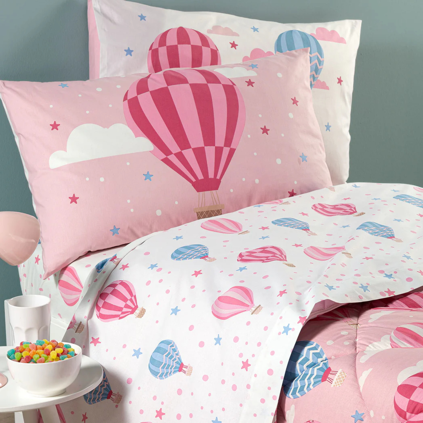 Completo lenzuola Star Kids 100% cotone