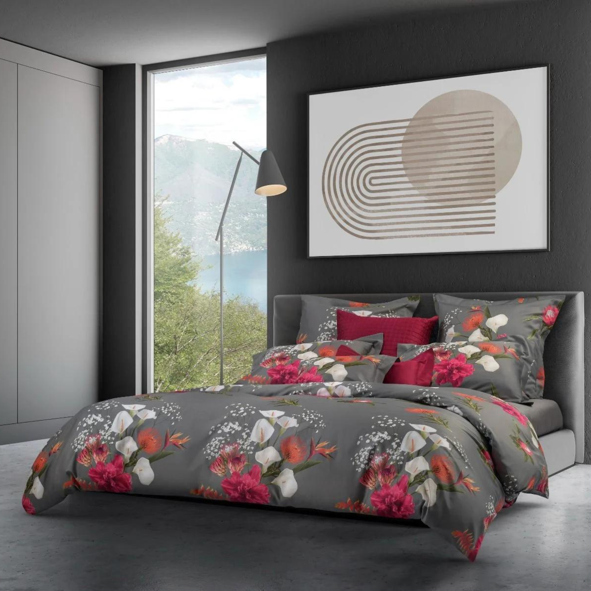Completo lenzuola Euforia 100% raso 300TC