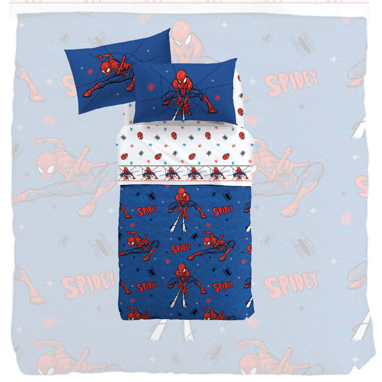 Copriletto Trapuntato Spider-Man Spidey 100 % Cotone