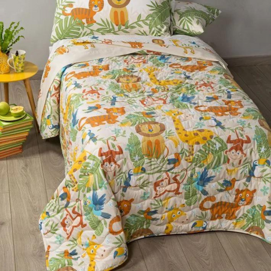 Copriletto Tropical 100% cotone
