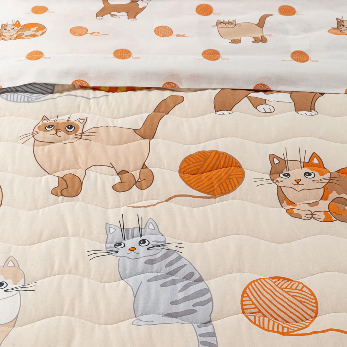 Copriletto Gattini Kids 100% cotone
