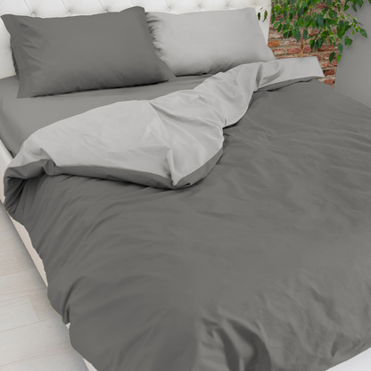 Parure Copripiumino Bicolor Easy No Stiro