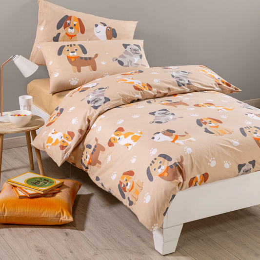 Completo Copripiumino Cuccioli Kids 100% cotone