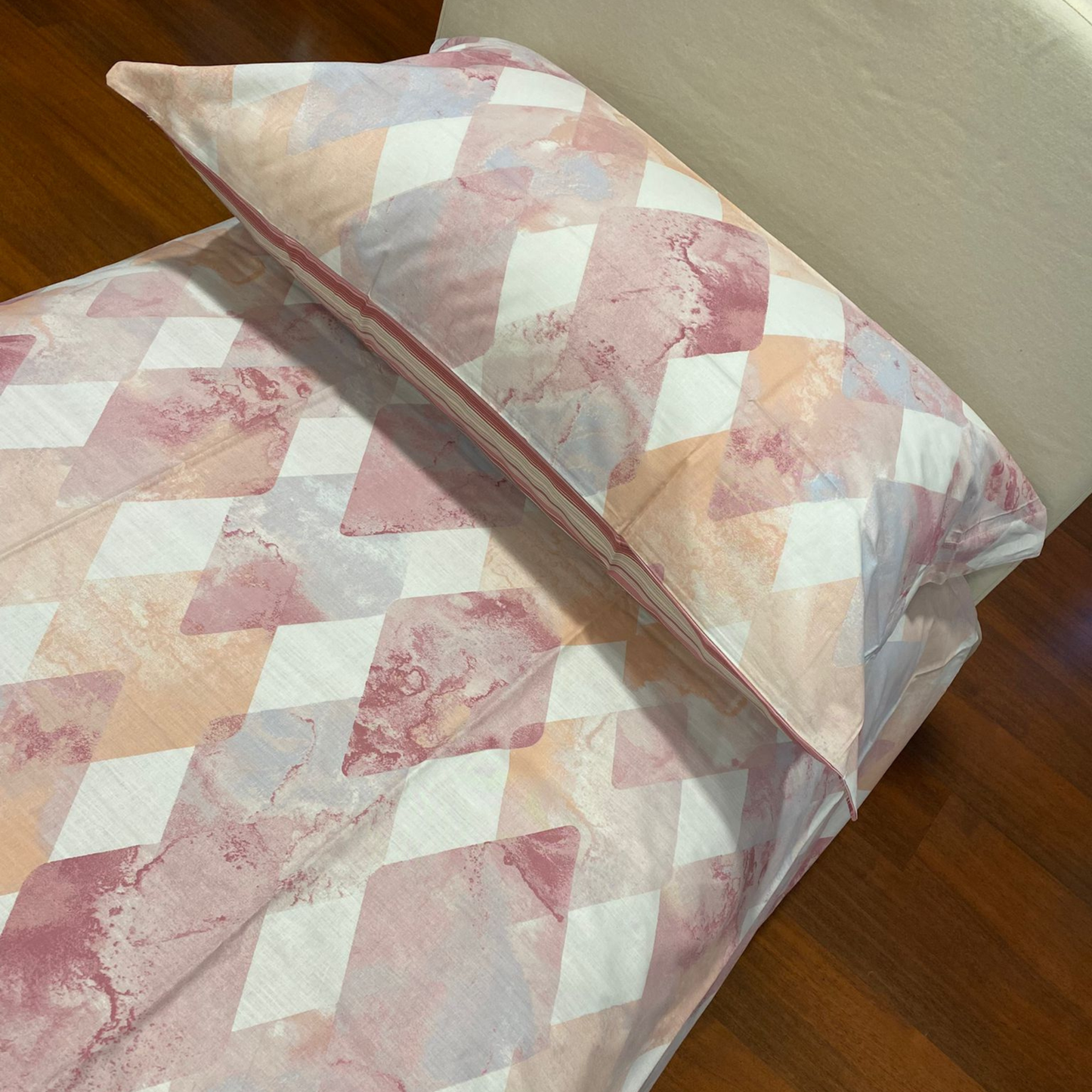 Copripiumino Rombi su misura 100% cotone Pedersoli Casa